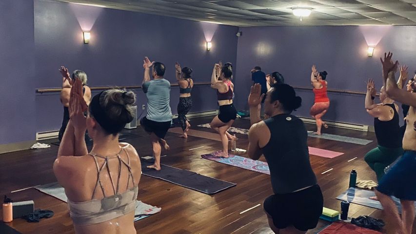 yoga class at The Hot Yoga Spot yoga class at The Hot Yoga Spot