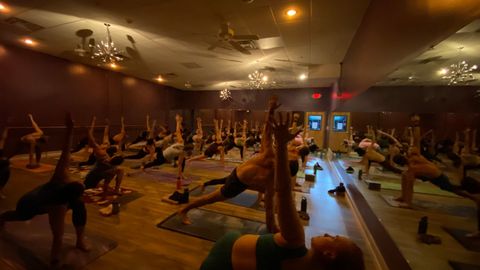 hot yoga class